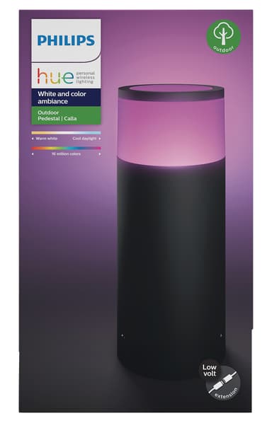Philips Hue Calla utendørs sokkellampe for utvidelse (sort)
