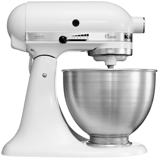 KitchenAid Classic kjøkkenmaskin 5K45SSEWH (hvit)