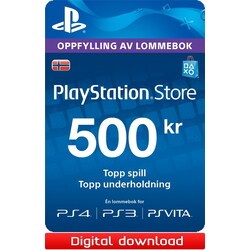Wallet Top-up: 500 NOK (NO) - Playstation 4,Playstation 3,Playstation