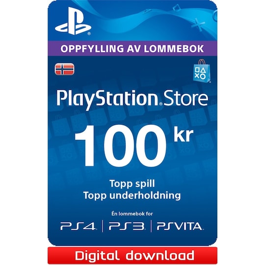 Næste vejledning Isolere PlayStation Store PSN gavekort 100 NOK - Elkjøp