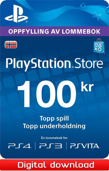 Store PSN gavekort 100 NOK -