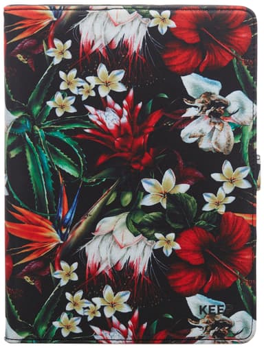KEEP Universal deksel til nettbrett opptil 10" (tropical flower)