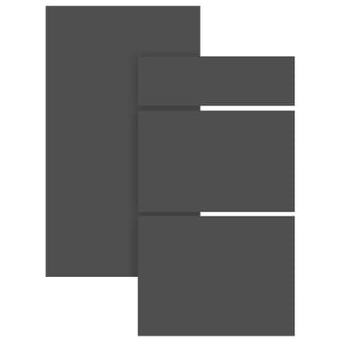 Epoq Trend skuffefront topp 60x35 (graphite)