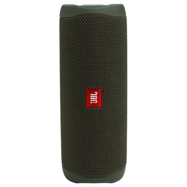 JBL Flip 5 bærbar trådløs høyttaler (grønn) Trådløse JBL Flip 5 bærbar trådløs høyttaler (hvit) Høyttalere Elkjøp