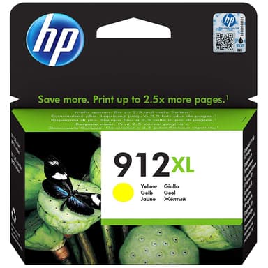 HP 912 XL Gul høyytelses blekkpatron