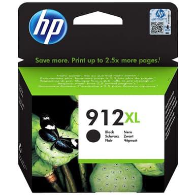 HP 912 XL Sort høyytelses blekkpatron