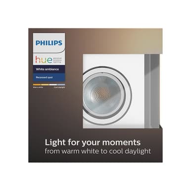 Philips Hue White ambiance Milliskin spot utvid. (hvit)