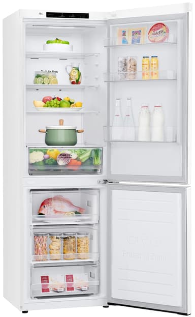 LG kjøleskap/fryser GBP31SWLZN (hvit)