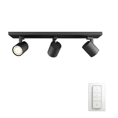 Philips Hue White Ambiance Runner trippel spot (sort)