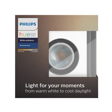 Philips Hue White ambiance Milliskin spot utvid. (alu.)