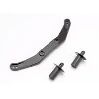 TRX-6815R Body mount (1)/ body mount post (2) (fr