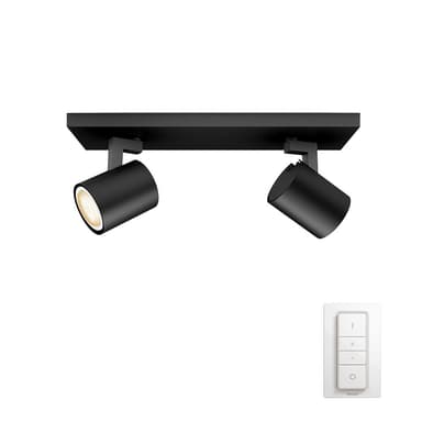 Philips Hue White Ambiance Runner dobbel spot (sort) Philips Hue White Ambiance Runner dobbel spot (sort)