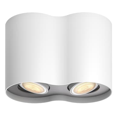 Philips Hue Pillar White ambiance dobbel spot (hvit) Philips Hue Pillar White ambiance dobbel spot (hvit)