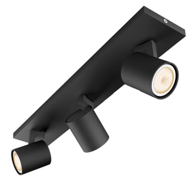 Philips Hue White Ambiance Runner trippel spot (sort)