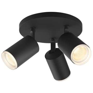 Philips Hue Fugato spotlys 3x5,7W 230V (sort)