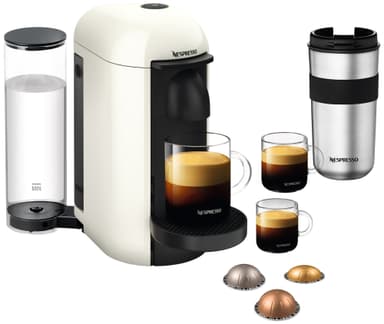 Nespresso VertuoPlus kaffekapselmaskin (hvit)
