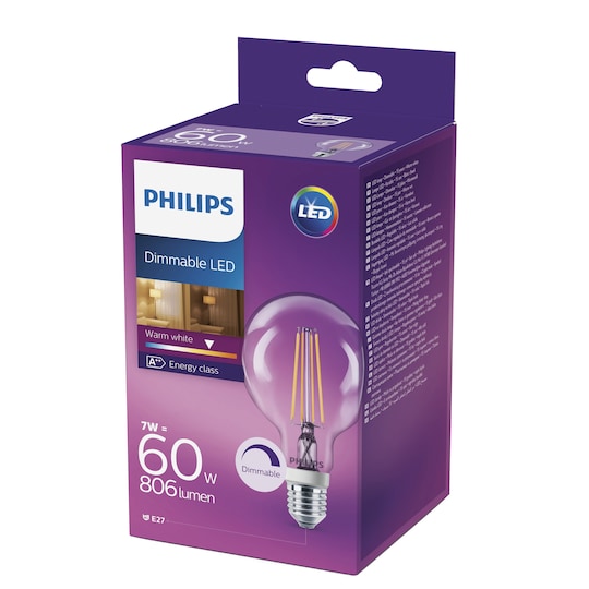 Philips LED Classic Globe lyspære 8718696575413