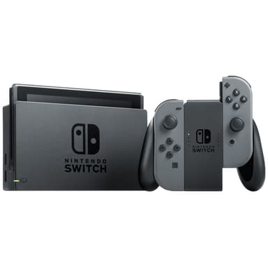 Nintendo Switch spillkonsoll 2019 med grå Joy-Con-kontrollere