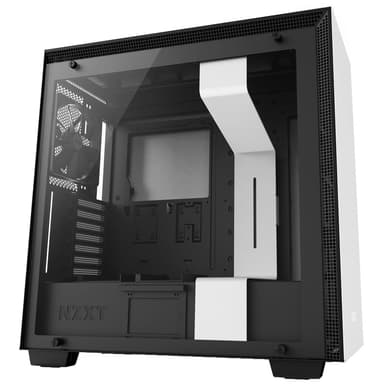 NZXT H700 ATX PC-kabinett (matt hvit)