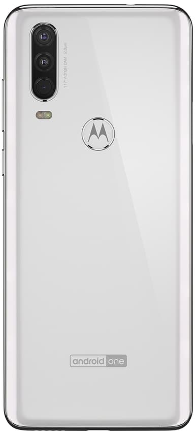 Motorola One Action smarttelefon (hvit)