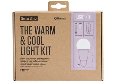 Smartline The Warm & Cool lyspærer (E27) og fjernkontroll