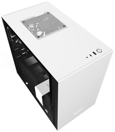NZXT H210 Mini-ITX PC-kabinett (hvit)