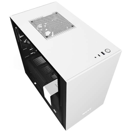 NZXT H210i Mini-ITX PC-kabinett (hvit)