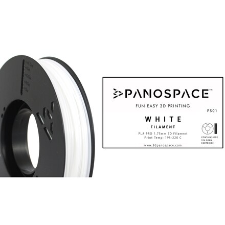 Panospace filament for 3D-printer Hvit