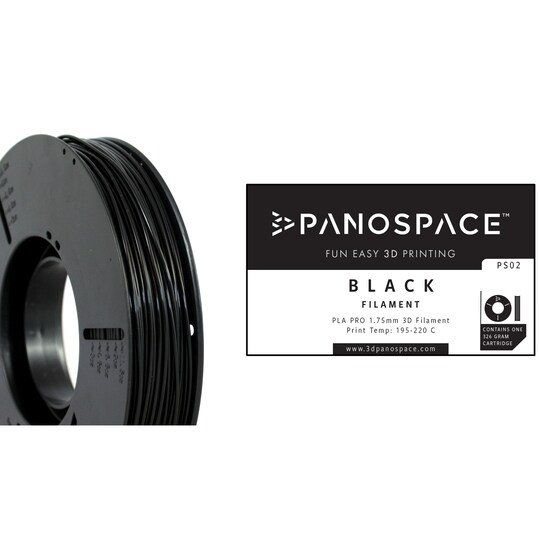 Panospace filament for 3D-printer Sort