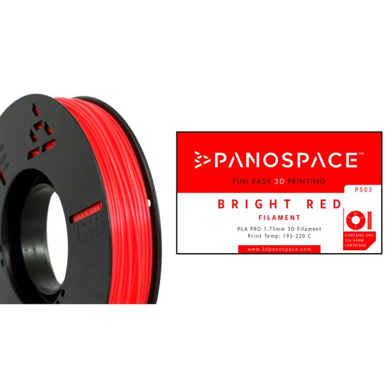 Panospace filament for 3D-printer Rød