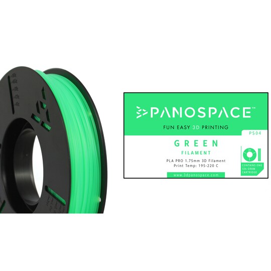 Panospace filament for 3D-printer Grønn