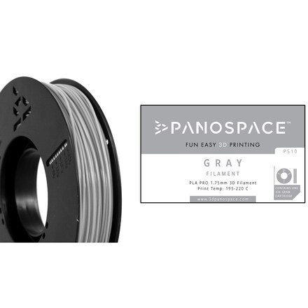 Panospace filament for 3D-printer Grå