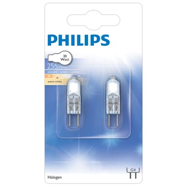 Philips halogen lyspære 20W G4