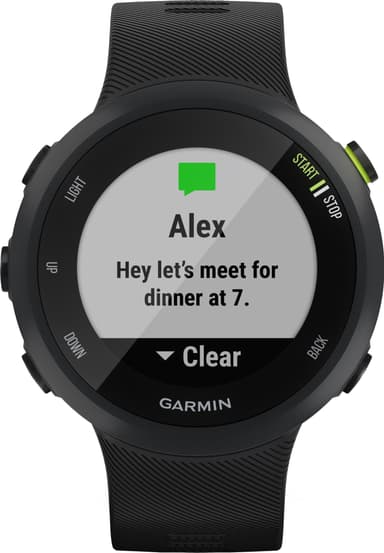 Garmin Forerunner 45 L treningsklokke (sort)