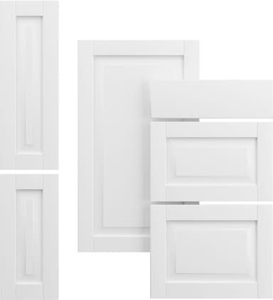 Epoq Heritage vitrinedør helglass til kjøkken 30x70 (klassisk hvit)