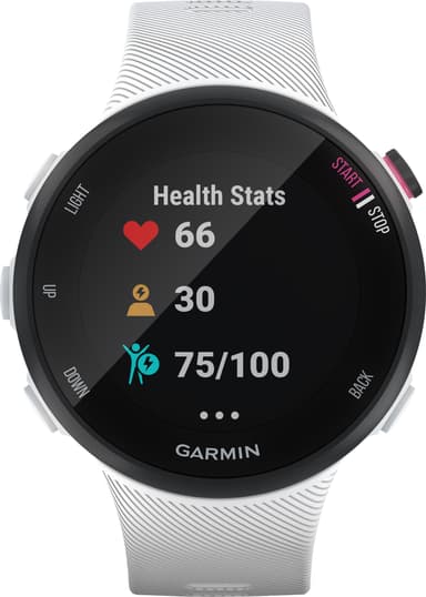 Garmin Forerunner 45S sportsklokke (sort/hvit)