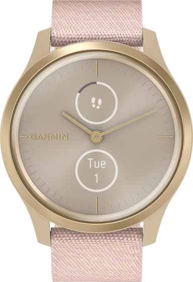Garmin Vivomove Style hybrid smartklokke (lys gull/rose)