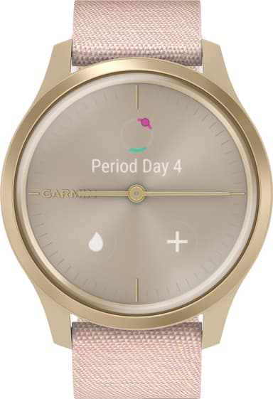 Garmin Vivomove Style hybrid smartklokke (lys gull/rose)