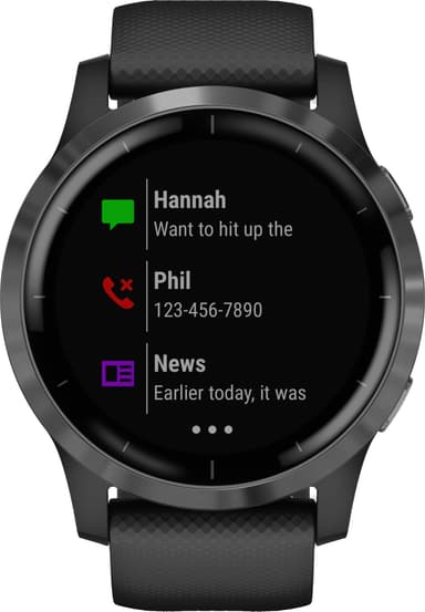 Garmin Vivoactive 4 GPS smartklokke (sort)