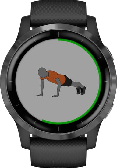 Garmin Vivoactive 4 GPS smartklokke (sort)