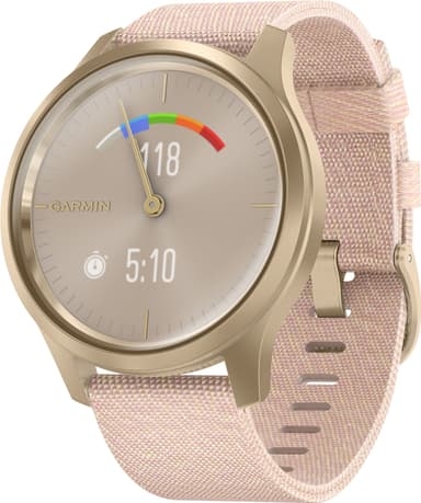 Garmin Vivomove Style hybrid smartklokke (lys gull/rose)