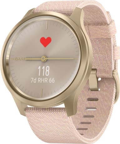 Garmin Vivomove Style hybrid smartklokke (lys gull/rose)