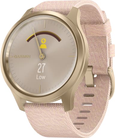 Garmin Vivomove Style hybrid smartklokke (lys gull/rose)