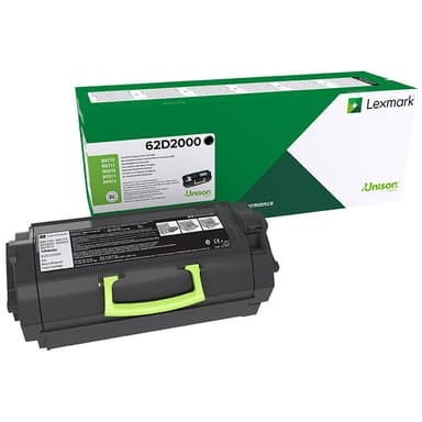 Lexmark 622 - svart - original - tonerpatron - LCCP, LRP