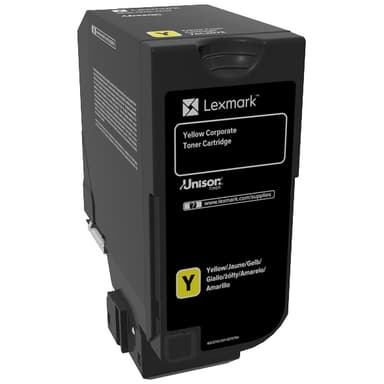 Lexmark - gul - original - tonerpatron - LCCP, LRP