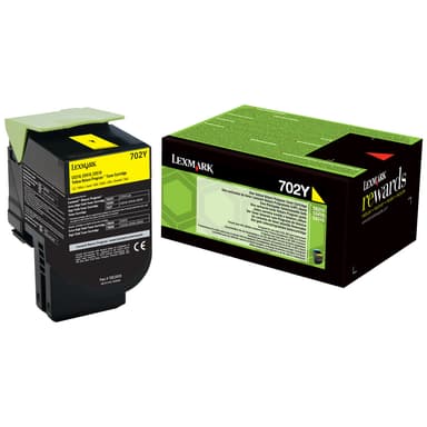 Lexmark tonerpatron 702Y Gul