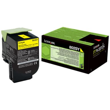 Lexmark tonerpatron 802SY Gul