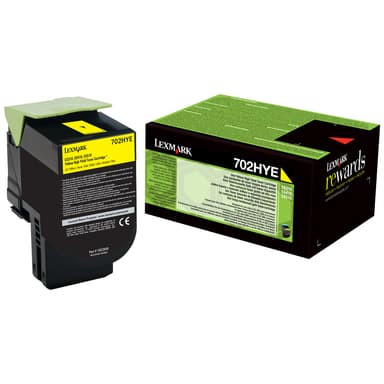 Lexmark tonerpatron 702HY Original Gul