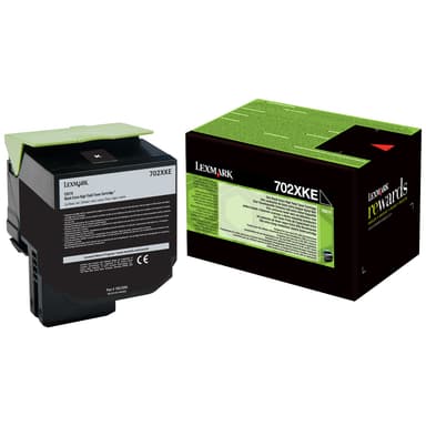 Lexmark tonerpatron ekstra høy ytelse 702XK Original Svart