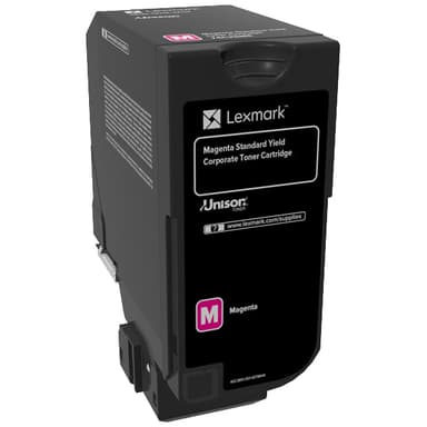 Lexmark tonerpatron 74C2SM0 Magenta